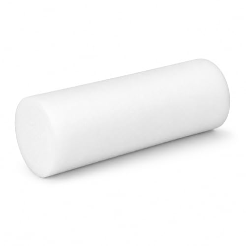 Medium/Firm White PE Foam Roller (18" Full Round) - size: 18" Full Round