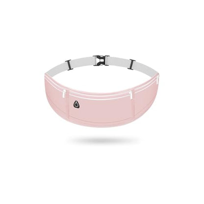Running Belt Waist Pack, Slim Phone Pouch for Jogging Travel and Hiking - color: Pink