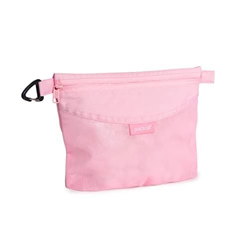 pack all Water-Resistant Zipper Pouch, Mesh Zipper Bag, 10.23"x7.48" - color: Pink, size: Medium