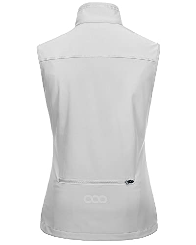 33,000ft Women's Lightweight Running Vest with 6 Pockets for Travel Golf - color: Cool Gray, size: Medium