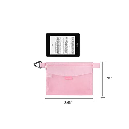 pack all Water-Resistant Zipper Pouch, Mesh Zipper Bag, 8.66"x5.91" - color: Pink, size: Small