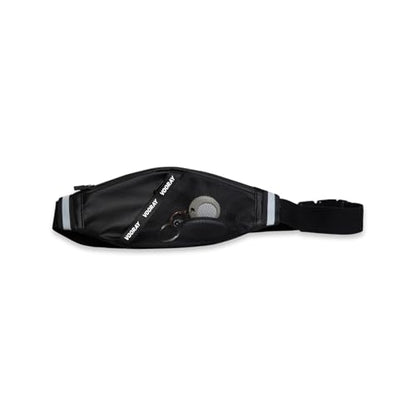Vooray Miles Waist Belt Bag - Reflective Running Fanny Pack, Compact Waist Bag - color: Matte Black