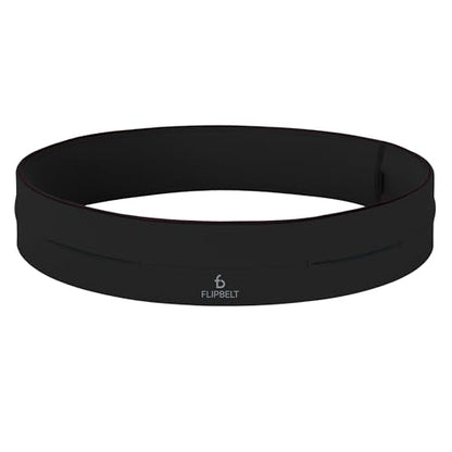 FlipBelt Classic Running Belt, Phone Holder for Running, Money Belt Pouch - color: Black, size: Extra Extra Small