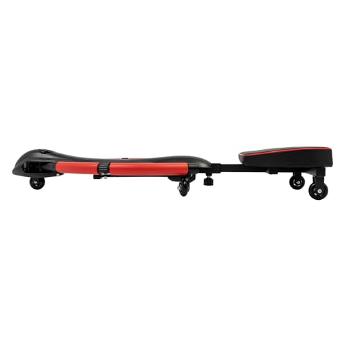 Space Saving Foldable Rowing Machine for Apartment & Home Body Workout, Red Fitness Equipment with Quiet Magnetic Resistance System