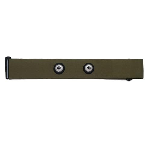Comfortable Heart Rate Chest Replacement Strap for Polar H10 H9 Garmin Wahoo Coospo PowrLab Fitcent Magene MOOFIT IGPSPORT - color: Armygreen