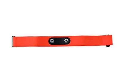 2Pack (Black and Orange) Medium Sweat-Proof Chest Strap,Heart Rate Monitor Replacement Soft Adjustable Chest Strap Fit for Polar H10 H7 Wahoo Tickr Garmin Chest belt,Standard
