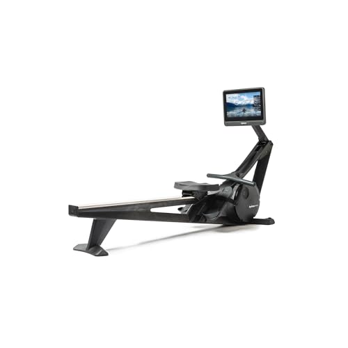 Hydrow Wave Rowing Machine with 16" HD Touchscreen & Speakers - Foldable | Live Home Workouts, Subscription Required - color: Pirate Black