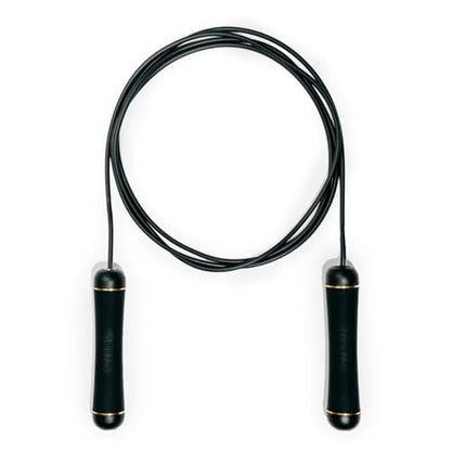 GRIND | Jump Rope - Adjustable "Float" | Tangle-Free, Rapid Speed with Ball Bearings | Ergonomic Soft Grip Handles | Skipping Rope for Fitness, Endurance Training, Gym Workout, or Home Exercise - color: Black