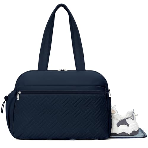 SYTRAH Gym Bag for Women, Lightweight Sport Workout Purse for Travel Blue - color: Blue(Shoes compartment)
