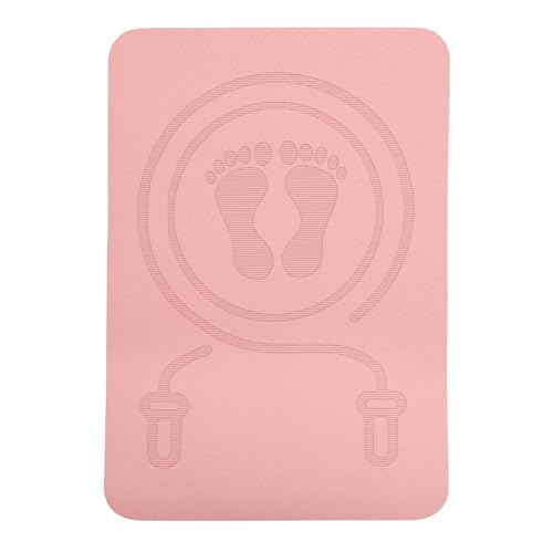 SEWACC Fitness Mat Multi-function Indoor Exercise Mat for Jump Rope Yoga Pilates Home Workout - color: Pink