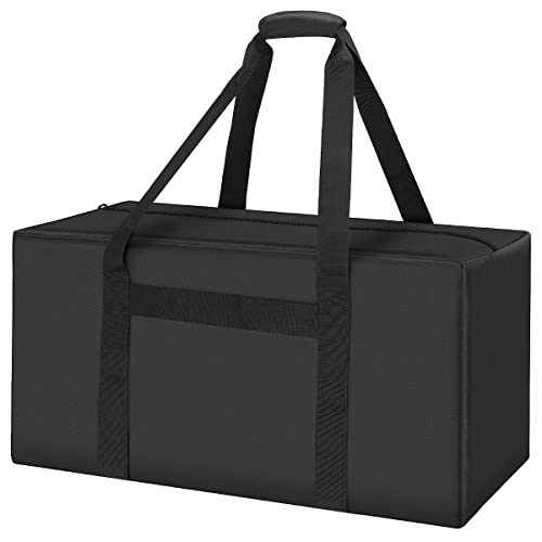 INFANZIA 24in Large Travel Duffel Bag, 600D Water Resistant Foldable, 56L - size: 24x12x12 inch-56L