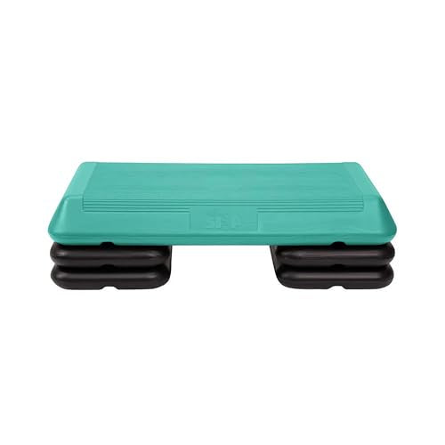 Freestyle STEP Exercise Step Platform, Circuit Size Stepper for Exercise at Home - color: Teal, style: 4 Risers