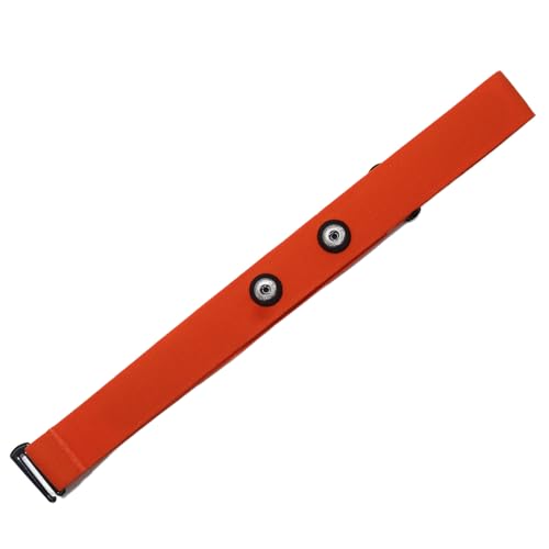 Comfortable Heart Rate Chest Replacement Strap for Polar H10 H9 Garmin Wahoo Coospo PowrLab Fitcent Magene MOOFIT IGPSPORT - color: Orange