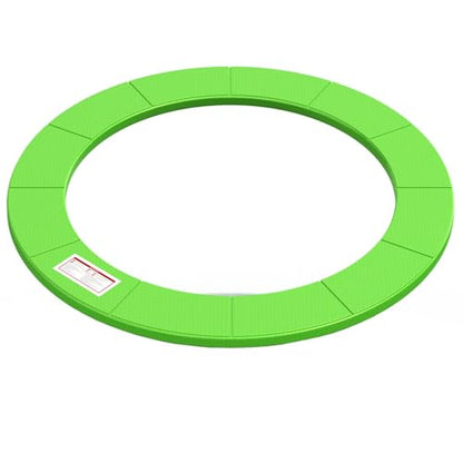 LANGXUN Universal Trampoline Repalcement Safety Pad, 8ft 10ft 12ft 14ft 15ft 16ft Waterproof Surround Spring Foam Cover for Round Frame - color: Green, size: 16ft