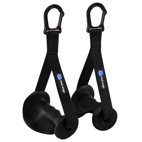 HXD-ERGO Ergonomic Exercise Handles for Cable Machine Attachments - color: Integrated Carabiner