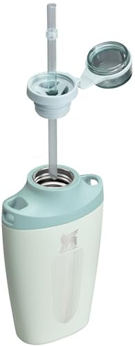 Stanley Cross Bottle 23 oz | Travel Water Bottle with Jacquard Strap | Leakproof Tritan Lid with Removable Straw | Insulated Stainless Steel | BPA-Free | Mist - color: Mist, size: 23 Ounces