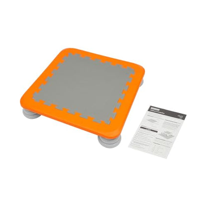 Square Kids Trampoline Bounce Board Indoor Outdoor Balance Toy Orange
