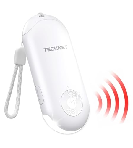 TECKNET Personal Safety Alarm, Rechargeable Personal Alarms for Women, 130dB Extra Loud Siren & Strobe Light Travel Safe Self Defense Alarm, Gift for Women, College Girls, Teenagers, Seniors(White) - color: White