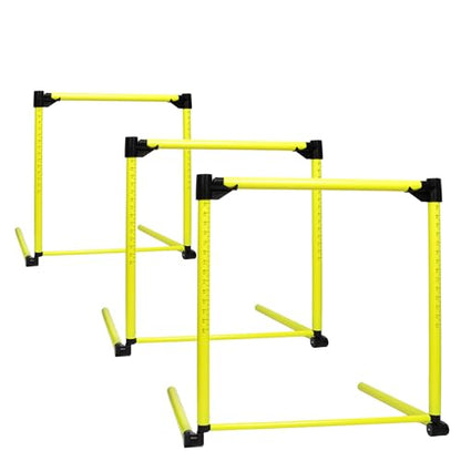 3Pcs Adjustable Height Hurdles Training Equipment, Hurdles Track and Field