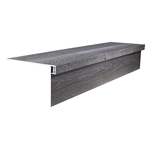 Lucida MaxCore Stair Tread Riser 7.31x48in 28mil 6mm Click Lock LVP - color: Dolomite