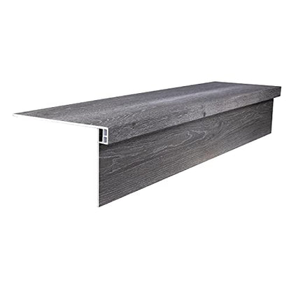 Lucida MaxCore Stair Tread Riser 7.31x48in 28mil 6mm Click Lock LVP - color: Dolomite
