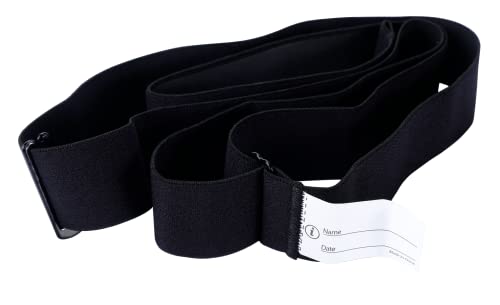 2Pack (Black and Orange) Medium Sweat-Proof Chest Strap,Heart Rate Monitor Replacement Soft Adjustable Chest Strap Fit for Polar H10 H7 Wahoo Tickr Garmin Chest belt,Standard