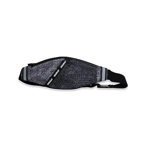 Vooray Miles Waist Belt Bag - Reflective Running Fanny Pack, Compact Waist Bag - color: Textured Camo