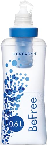 Katadyn BeFree Collapsible Water Filter Bottle 0.6L, Hiking & Trail Running - style: 0.6L - Slate Blue