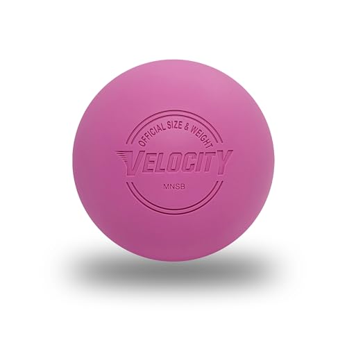 Velocity Lacrosse Balls - 1, 2, 3, 6, 12, 18, 24, 36, 60 and 120 Packs - for Practice, Official NFHS and College Approved Size - color: Pink, size: 1 Ball, style: Practice Ball