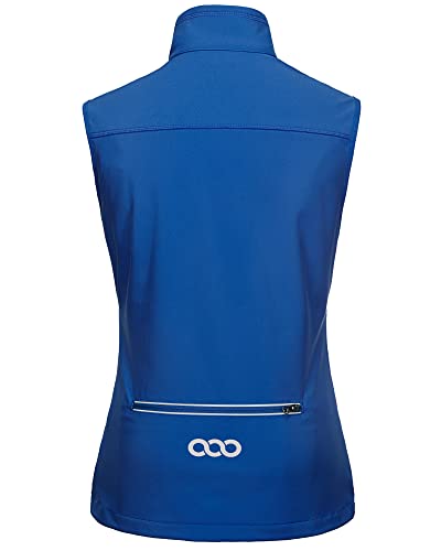 33,000ft Women's Lightweight Running Vest with 6 Pockets for Travel Golf - color: Azure, size: Medium