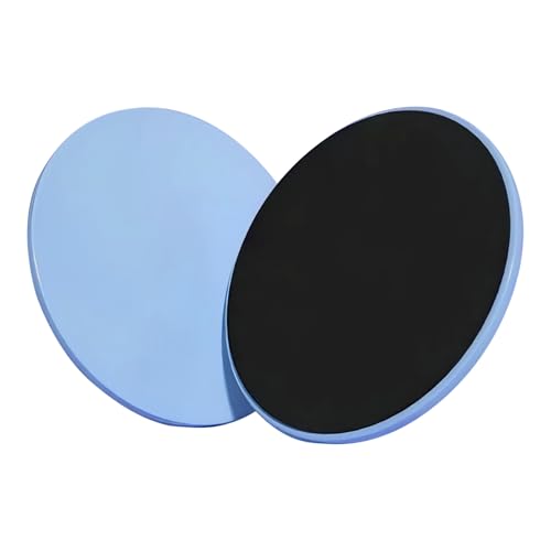 Exercise Core Sliders for Working Out - Dual Sided Gliding Discs for Full Body Workout - Use on Carpet or Hardwood Floors - Fitness & Pilates Equipment - Lightweight & Portable - color: Blue