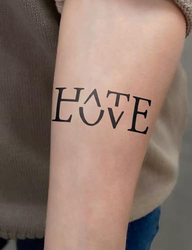 Semi Permanent Tattoo, Personalized Quotes Texts Design, Small - color: why not