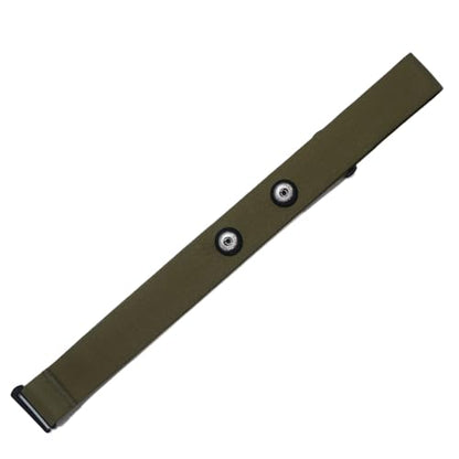 Comfortable Heart Rate Chest Replacement Strap for Polar H10 H9 Garmin Wahoo Coospo PowrLab Fitcent Magene MOOFIT IGPSPORT - color: Armygreen