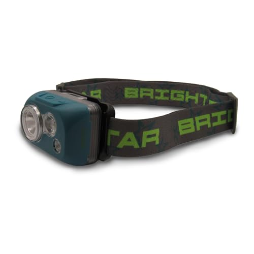 Bright Star B.O.B "Big Ol' Beam" 300 Lumen LED Headlamp Dark Teal, Auxiliary Red LED, 4 Modes, Hands-Free Lighting, Waterproof, Batteries Included, Perfect for Outdoor, Industrial, Emergency - color: Dark Teal