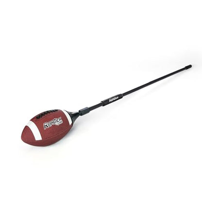 REPSTICK The Original Football Training System for Youth Athletes - Leather Ball with Speed Grip Stick for Perfect Catches Every Play