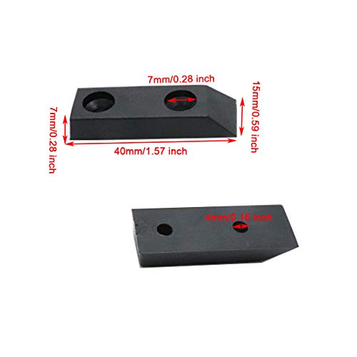 Luomorgo Rectangular Rubber Feet Bumpers 1.57x0.59x0.28 inch 20pcs