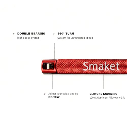 Speed Crossfit Jump Rope, easy double unders. Wire anti-entanglement. - color: Red