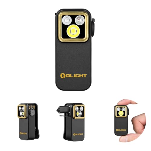 OLIGHT Oclip Pro S Pocket EDC Clip-on Flashlight, Black - color: Black