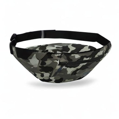 Large Camo Green Fanny Pack Hands-Free Belt Bag Carrying All Size of Phones - color: Camo Green