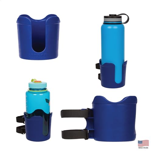 ROBOCUP Plus, (Navy), Add-On Accessory XL Extension Cup Holder, Larger Drink Capacity, Perfect for Boats, Golf Carts, Walkers, Wheelchairs and Work. Made in USA. (Includes 1) - color: Navy