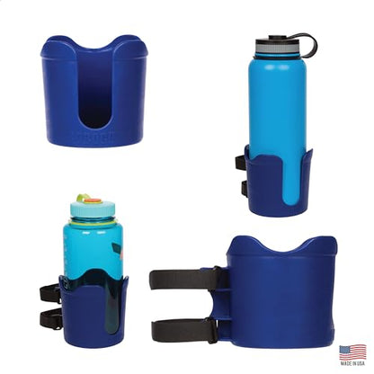 ROBOCUP Plus, (Navy), Add-On Accessory XL Extension Cup Holder, Larger Drink Capacity, Perfect for Boats, Golf Carts, Walkers, Wheelchairs and Work. Made in USA. (Includes 1) - color: Navy