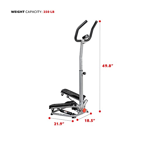 Sunny Health & Fitness Climbing Stair Stepper for Home Gym - color: Silver