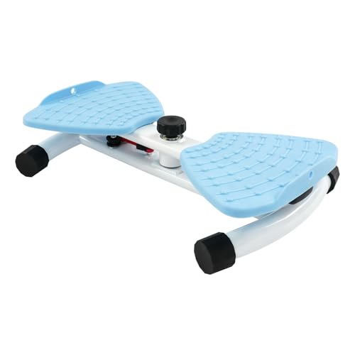 Waist Twister Machine Exercise, Adjustable Exercise Twist Board Twist Board for Exercise, Noiseless Ab Twister for Home Gym Equipment, Anti-Slip Home Gym Workout Equipment for Women Belly Fat - color: Blue