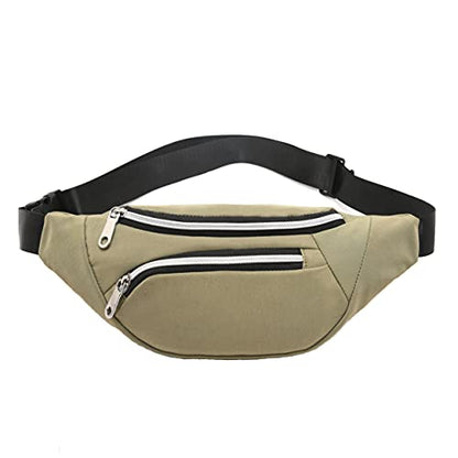 Waist Pack Bag for Men&Women - Fanny Pack for Workout Traveling Running. - color: (301)Khaki