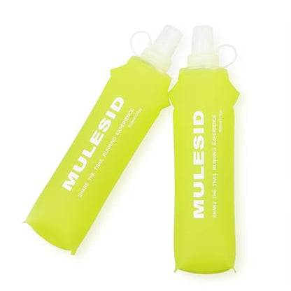 Soft Flask Running Bottles Collapsible Water Bottle Foldable for Traveling Running Vest Collapse Hydration TPU 500ml for Runner (500ml-Pack of 2) - color: 500ml-2pcs