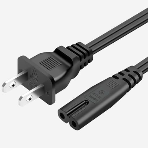 6FT 2 Prong AC Power Cord for YOSUDA, GUGTTR, WESTIONC, ANCHEER Elliptical - size: 6FT(1.8M)