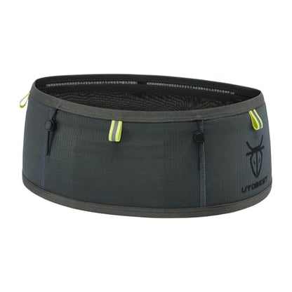 UTOBEST Running Belt for Men & Women, No Bounce Running Waist Pack, B7 Pro - color: Grey, size: M(30.7-32.2")