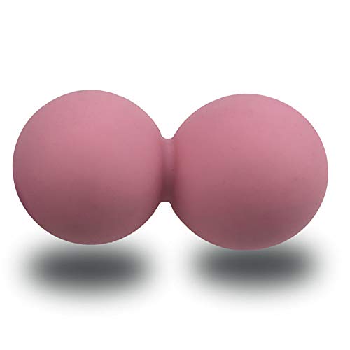 EliteShine Double Lacrosse Massage Ball for Myofascial Trigger Point Release & Deep Tissue Massagefor Physical Therapy, Muscle Relaxer, Acupoint Massage (Material: Silicon, Strawberry) - color: Strawberry, size: Material: Silicon