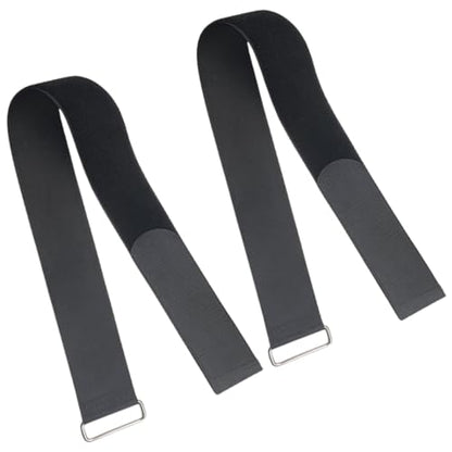 1 Pair 20 Inch/50 cm Adjustable Oxford Fabric Foot Straps, Universal Secure Pedal Hold Bands for Elliptical Rowing Machine, Portable Replacement Straps for Home Gym Under Desk Leg Cardio