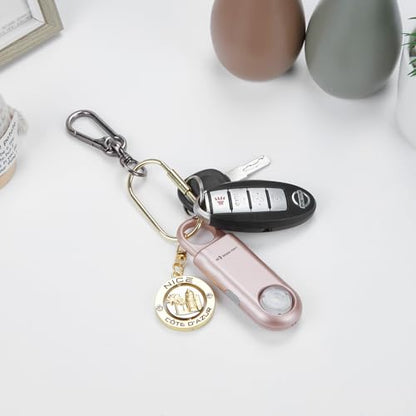 135dB Rechargeable Personal Safety Alarm Strobe Light Flashlight Keychain Siren for Women, College School Students Emergency SOS Alerts Loud Sound Torchlight Hiking Alarm Bear Deterrent. Rose Gold - color: RoseGold, style: Rechargeable & Built-in Flashlig